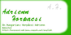 adrienn horpacsi business card