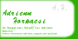 adrienn horpacsi business card